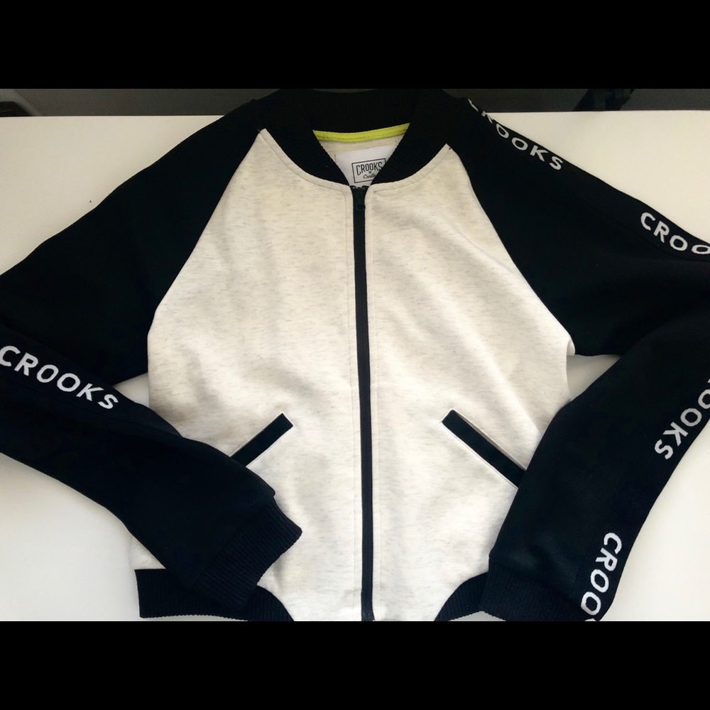 NEW Crooks & Castles Bomber Varsity Jacket